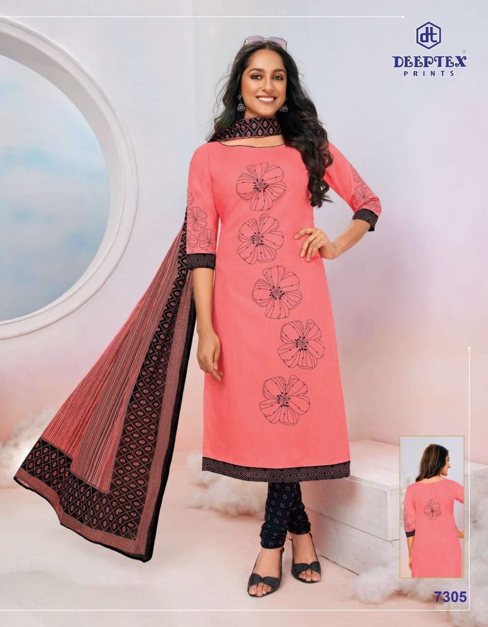DEEPTEX MISS INDIA 73 CASUAL WEAR PURE COTTON SUITS CATALOG BEST RATE