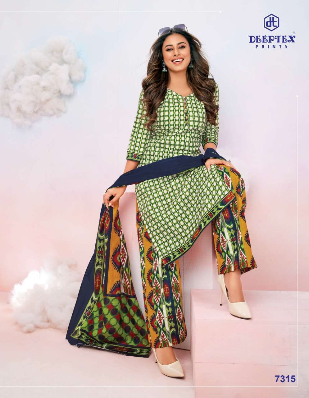 DEEPTEX MISS INDIA 73 CASUAL WEAR PURE COTTON SUITS CATALOG BEST RATE