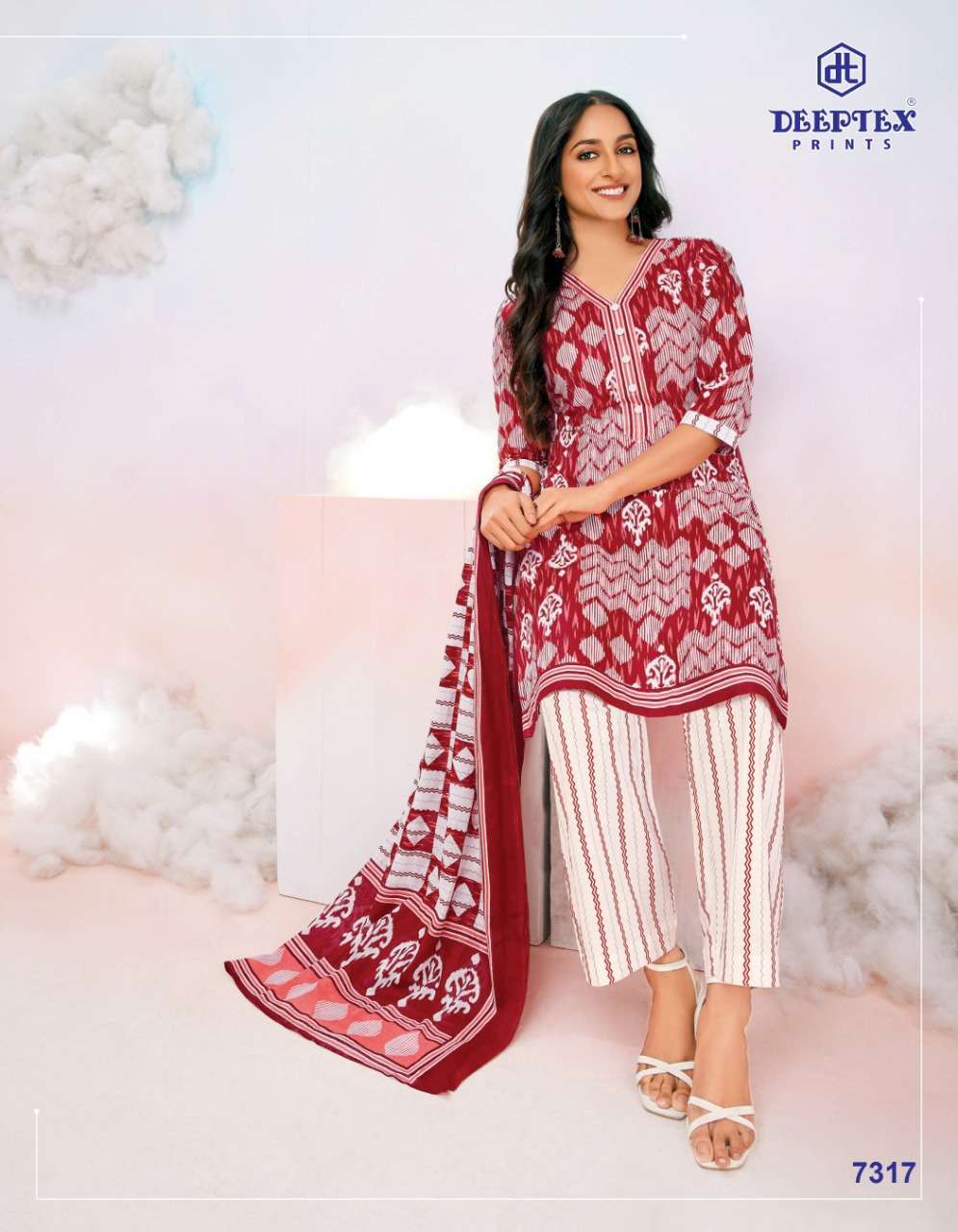 DEEPTEX MISS INDIA 73 CASUAL WEAR PURE COTTON SUITS CATALOG BEST RATE
