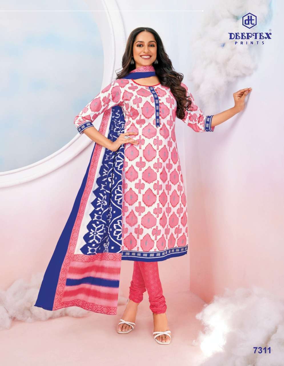 DEEPTEX MISS INDIA 73 CASUAL WEAR PURE COTTON SUITS CATALOG BEST RATE