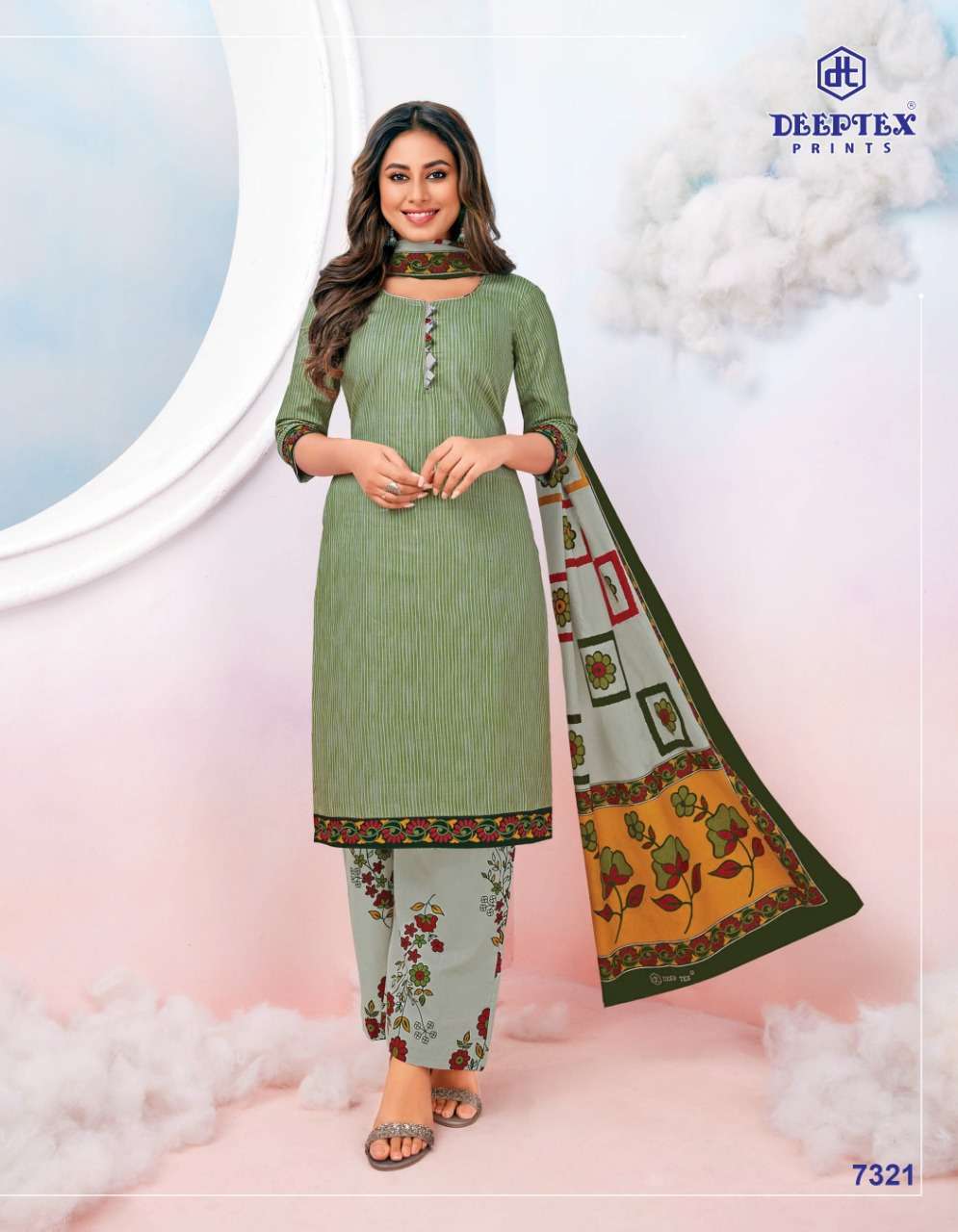 DEEPTEX MISS INDIA 73 CASUAL WEAR PURE COTTON SUITS CATALOG BEST RATE