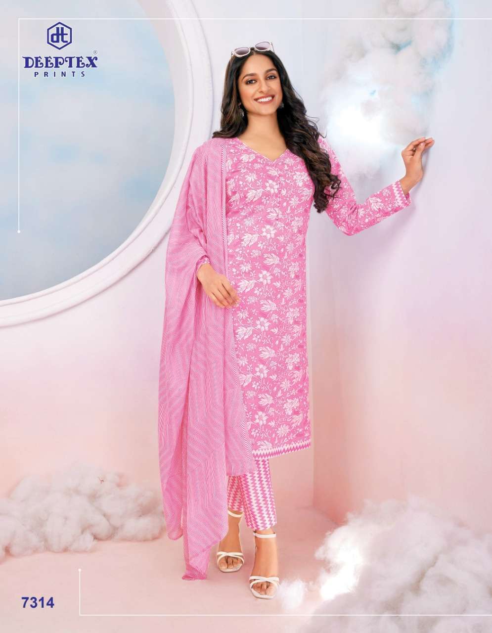 DEEPTEX MISS INDIA 73 CASUAL WEAR PURE COTTON SUITS CATALOG BEST RATE