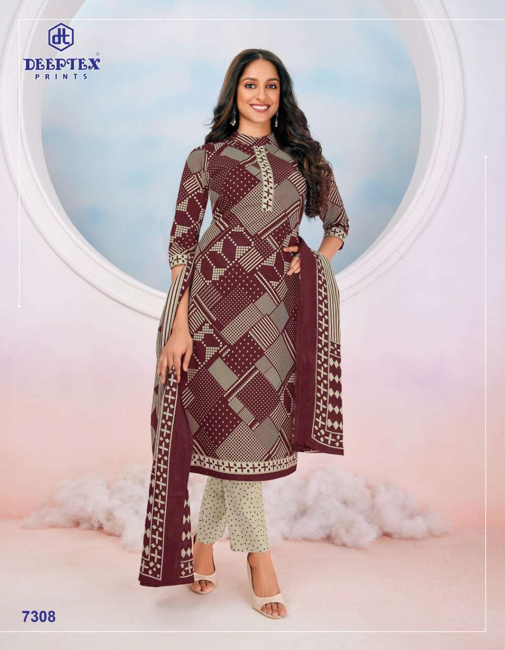 DEEPTEX MISS INDIA 73 CASUAL WEAR PURE COTTON SUITS CATALOG BEST RATE
