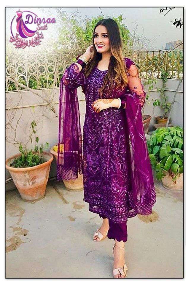 DINSAA DESIGN 122 PAKISTANI SUIT AT WHOLESALE RATE
