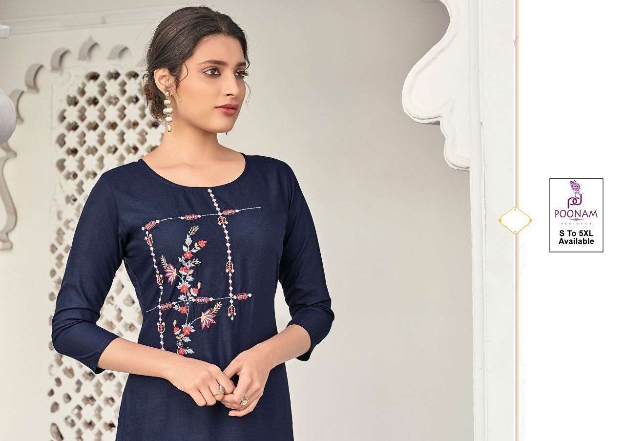 DIVA VOL 11 BY POONAM RAYON DAILY WEAR FANCY KURTI
