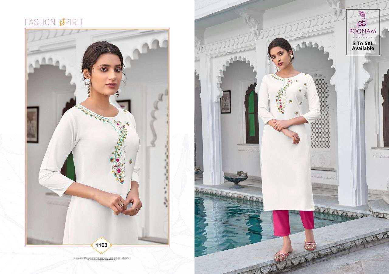 DIVA VOL 11 BY POONAM RAYON DAILY WEAR FANCY KURTI