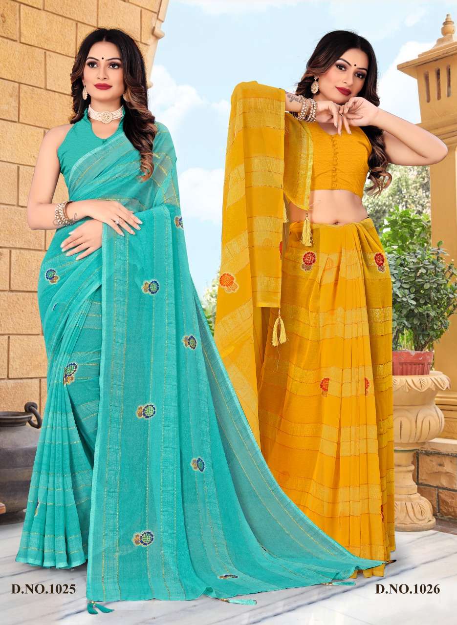 FC present Alisha casual sarees catalogue 