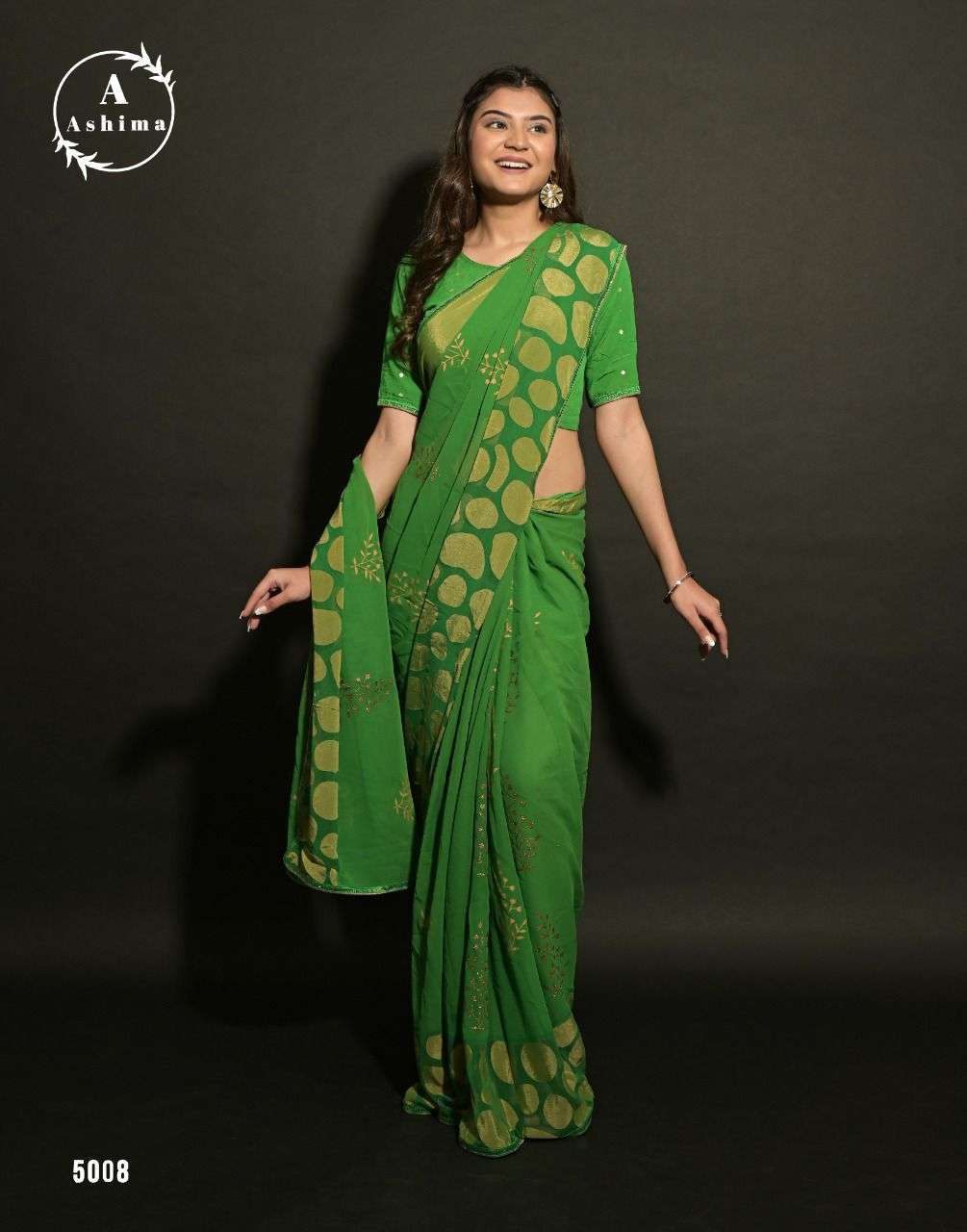 IVERY BRASSO BY ASHIMA GEORGETTE BRASSO PRINTED DESIGNER SAREE
