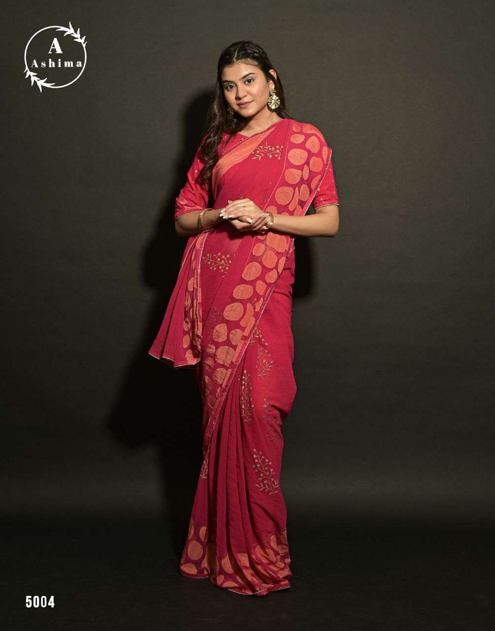 IVERY BRASSO BY ASHIMA GEORGETTE BRASSO PRINTED DESIGNER SAREE