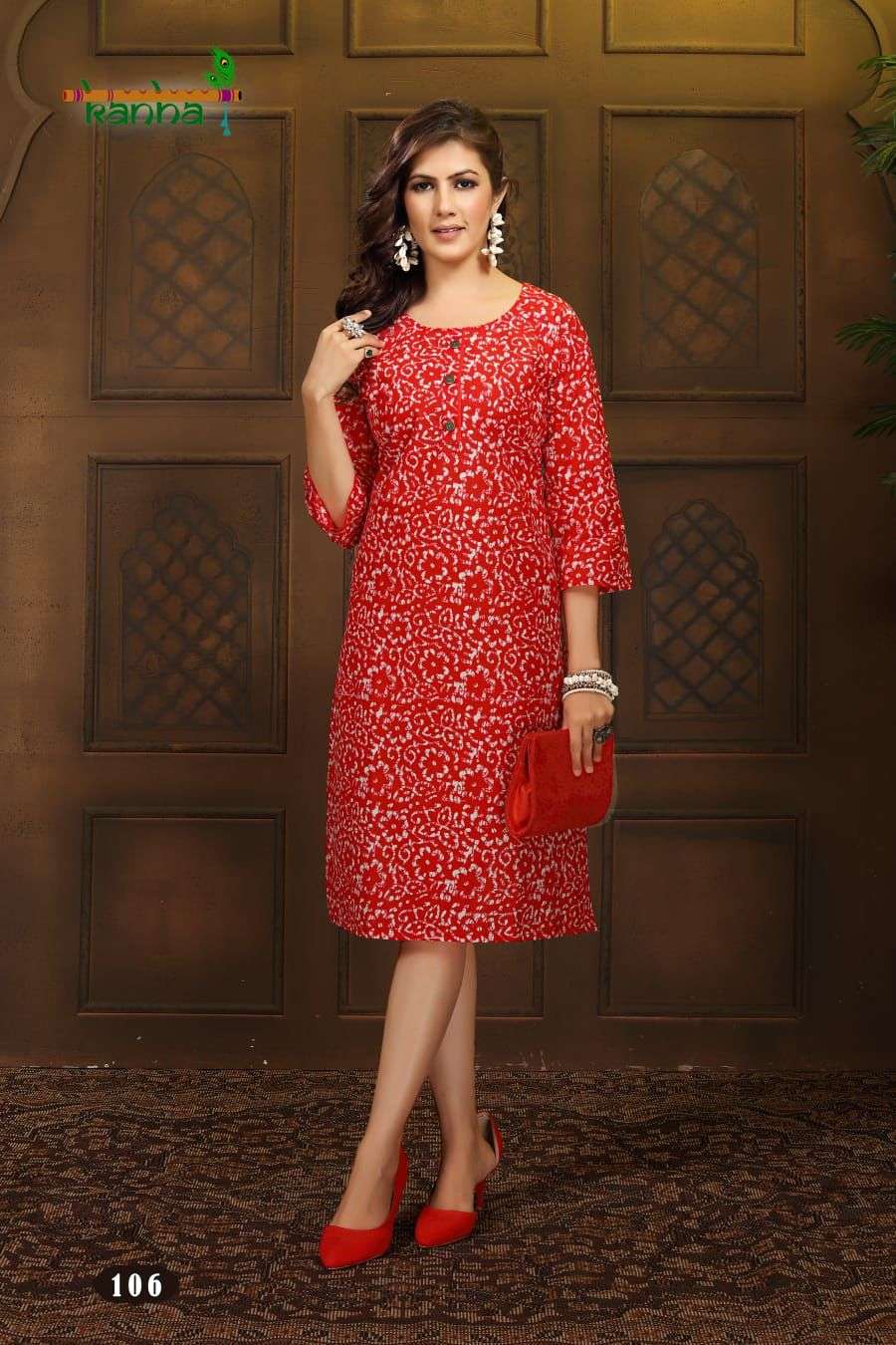 KANHA BRAND PERSENT BATIK Casual Kurtis Catalogue wholesale rate