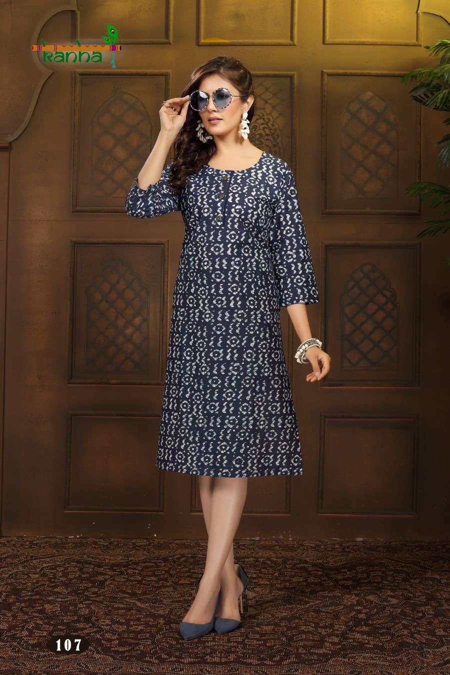 KANHA BRAND PERSENT BATIK Casual Kurtis Catalogue wholesale rate