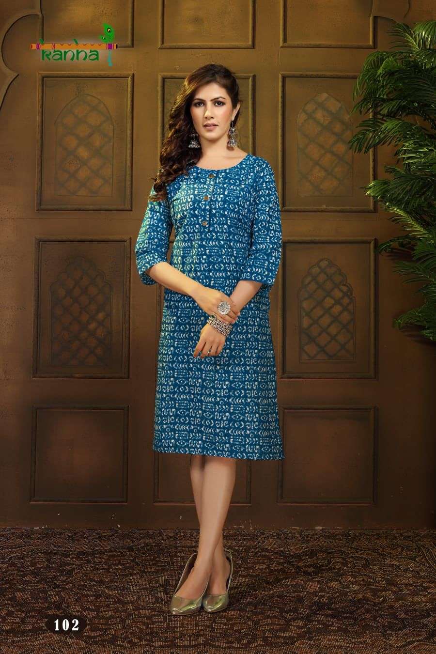 KANHA BRAND PERSENT BATIK Casual Kurtis Catalogue wholesale rate