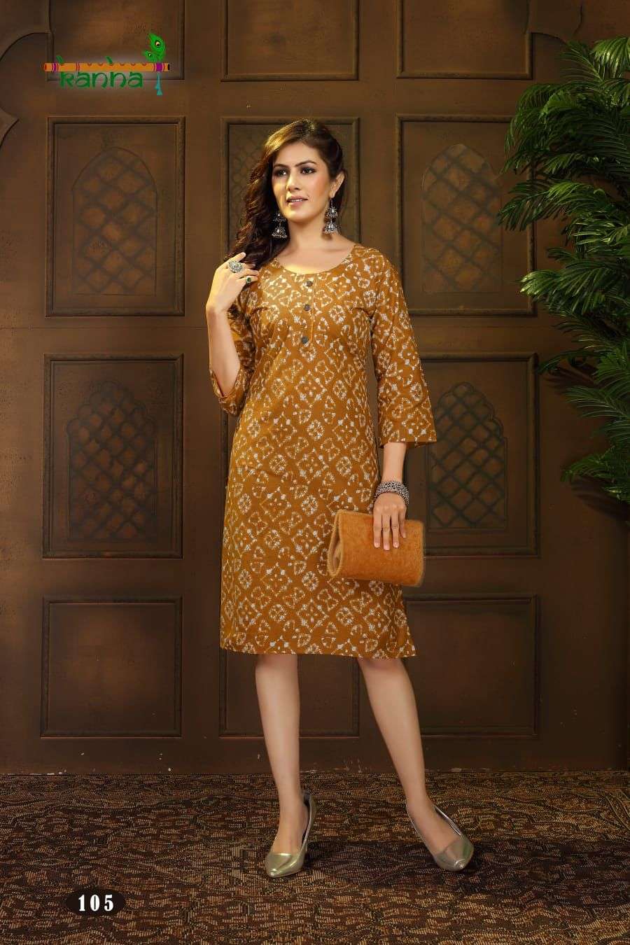 KANHA BRAND PERSENT BATIK Casual Kurtis Catalogue wholesale rate