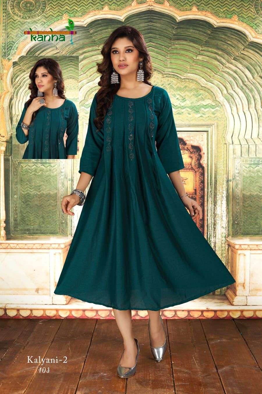 KANHA BRAND PERSENT KALYANI VOL-2  Anarkali Kurtis  Hit Catalogue wholesale price