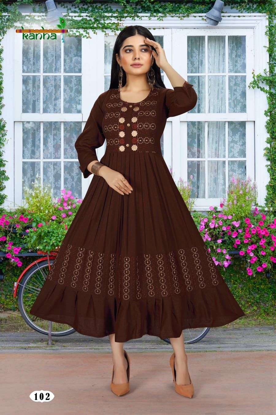 KANHA BRAND PERSENT KANAK Gown Catalogue Wholesale Rate