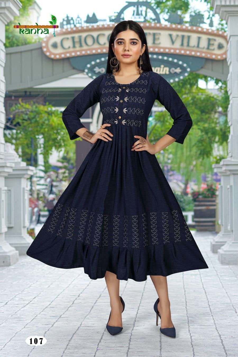 KANHA BRAND PERSENT KANAK Gown Catalogue Wholesale Rate