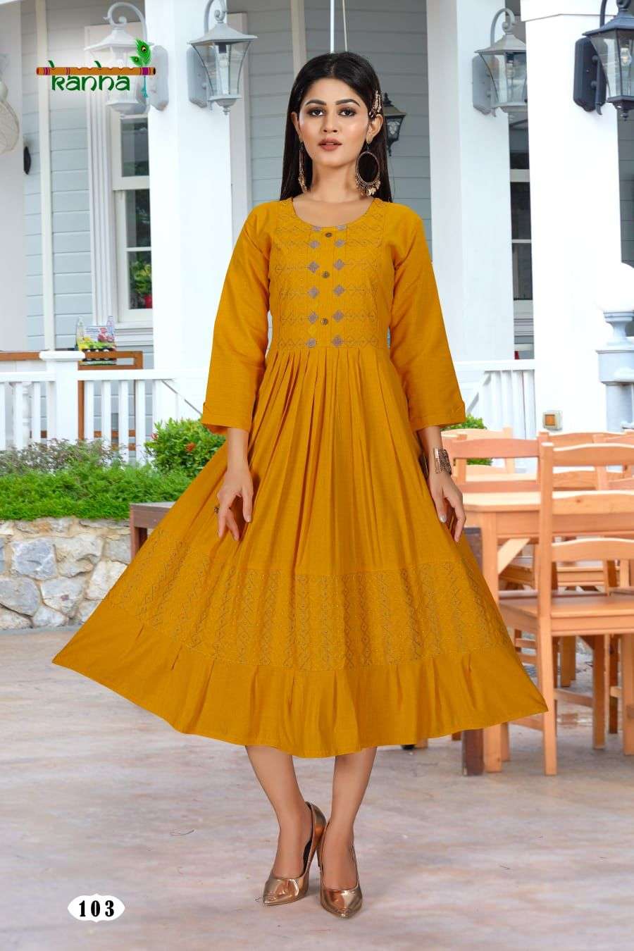 KANHA BRAND PERSENT KANAK Gown Catalogue Wholesale Rate