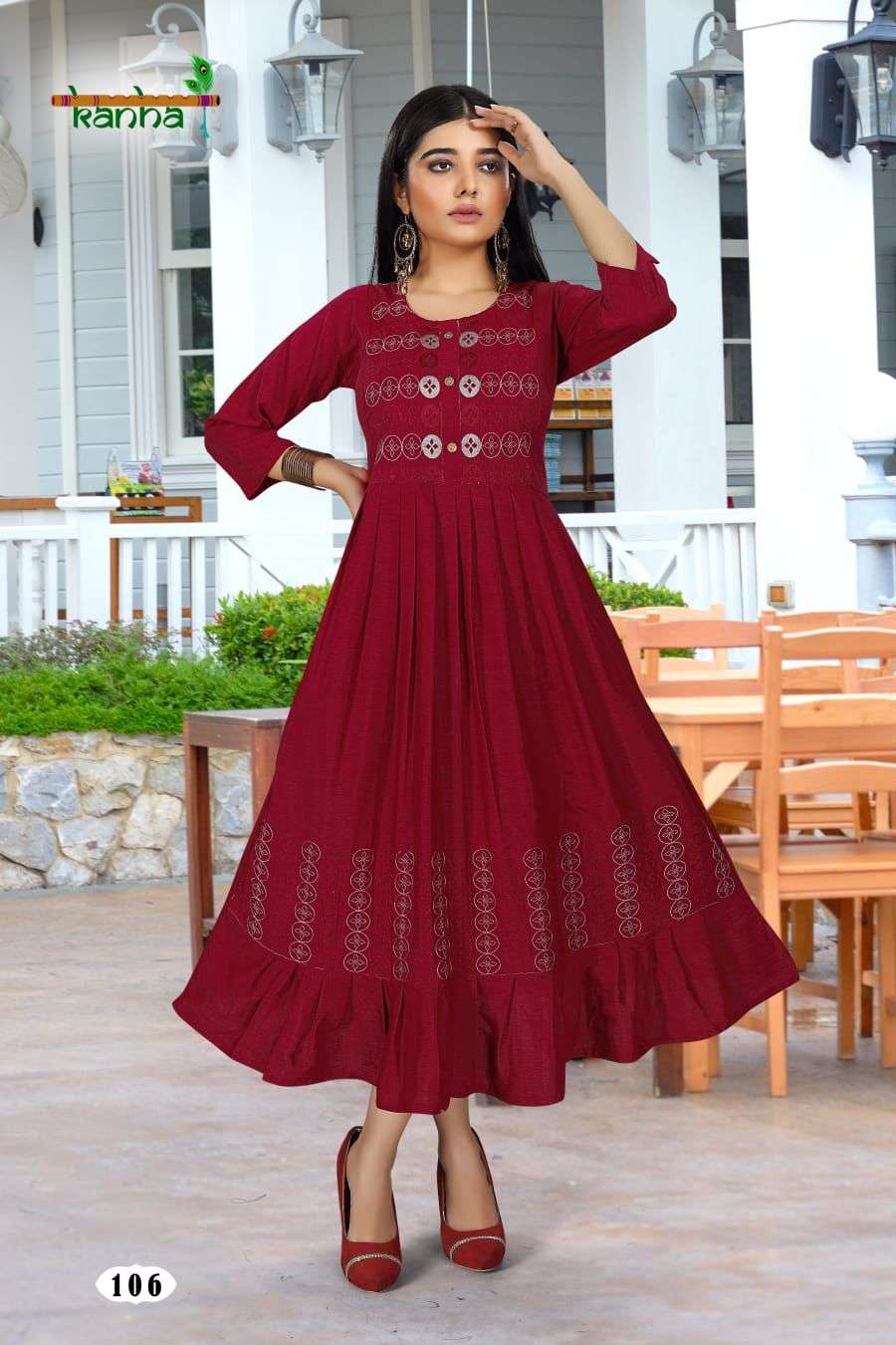KANHA BRAND PERSENT KANAK Gown Catalogue Wholesale Rate