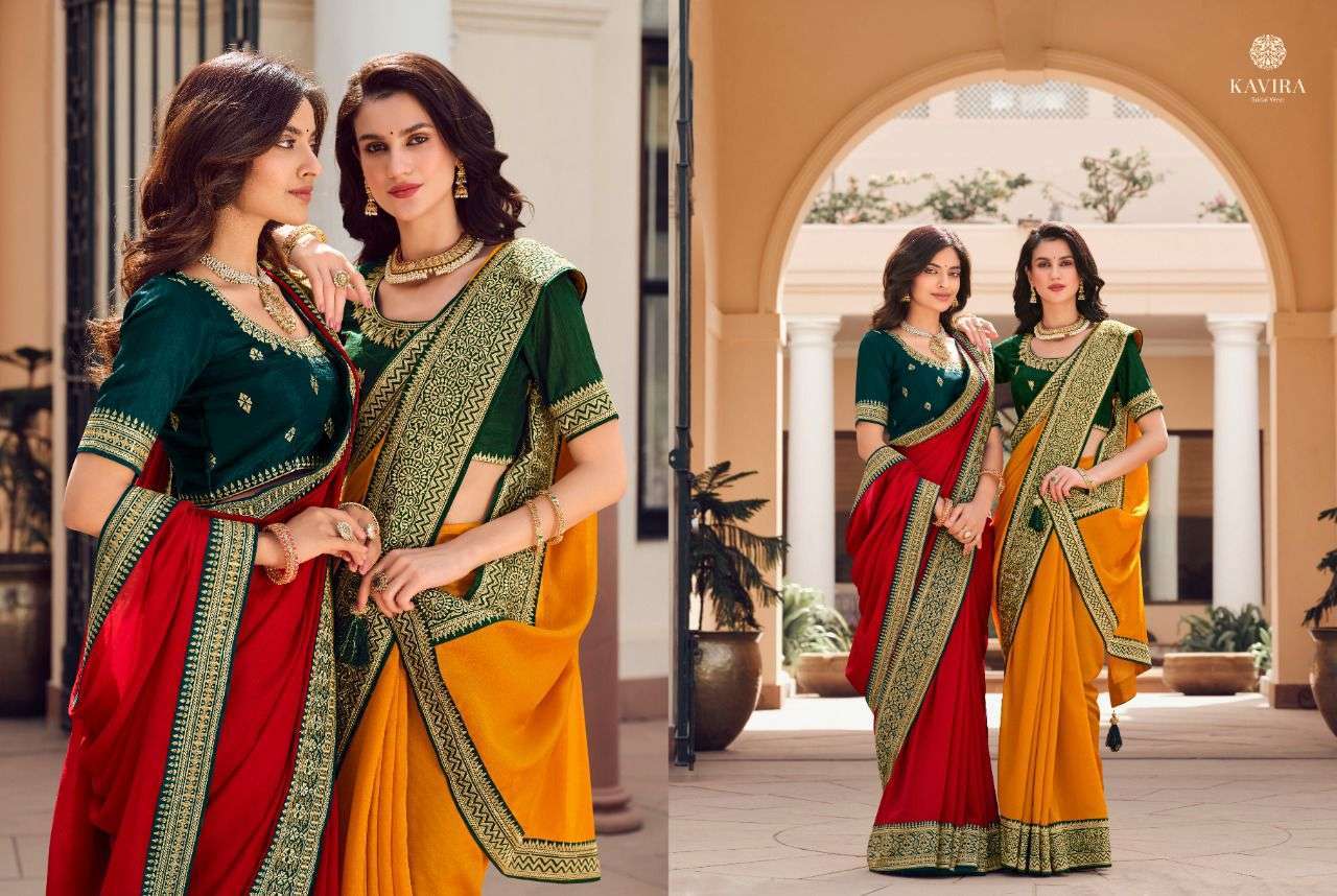 KAVIRA PRESENT KAVIRA VOL 4 VICHITRA SILK DESIGNER SAREE SUPPLIER