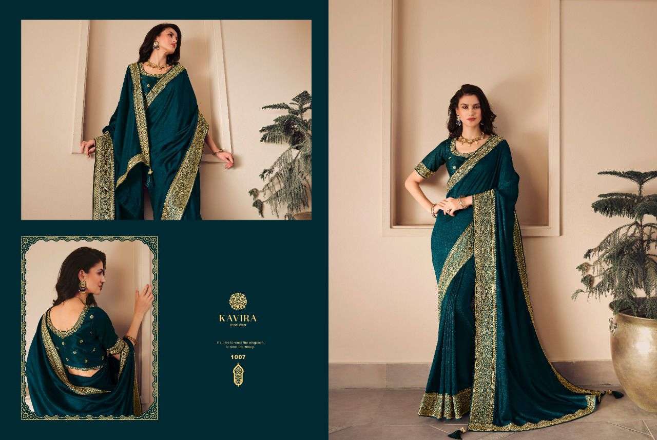 KAVIRA PRESENT KAVIRA VOL 4 VICHITRA SILK DESIGNER SAREE SUPPLIER