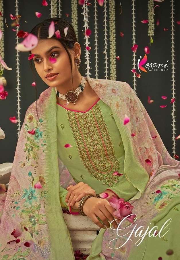 KESARI TRENDZ GAJAL VISCOSE MUSLIN EXCLUSIVE FANCY SALWAR KAMEEZ