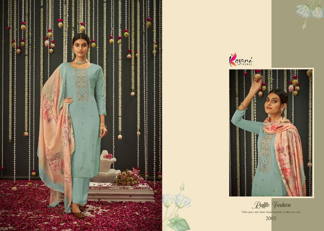 KESARI TRENDZ GAJAL VISCOSE MUSLIN EXCLUSIVE FANCY SALWAR KAMEEZ