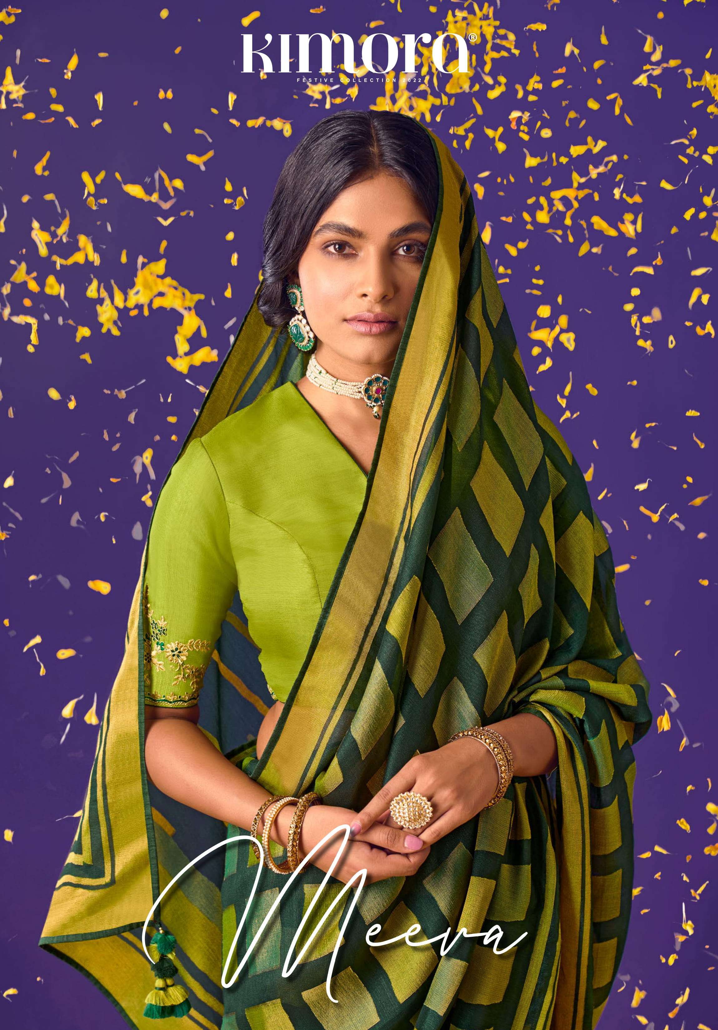 KIMORA MEERA VOL 6 16001-16011 SERIES BRASSO FANCY LATEST SAREES DESIGN