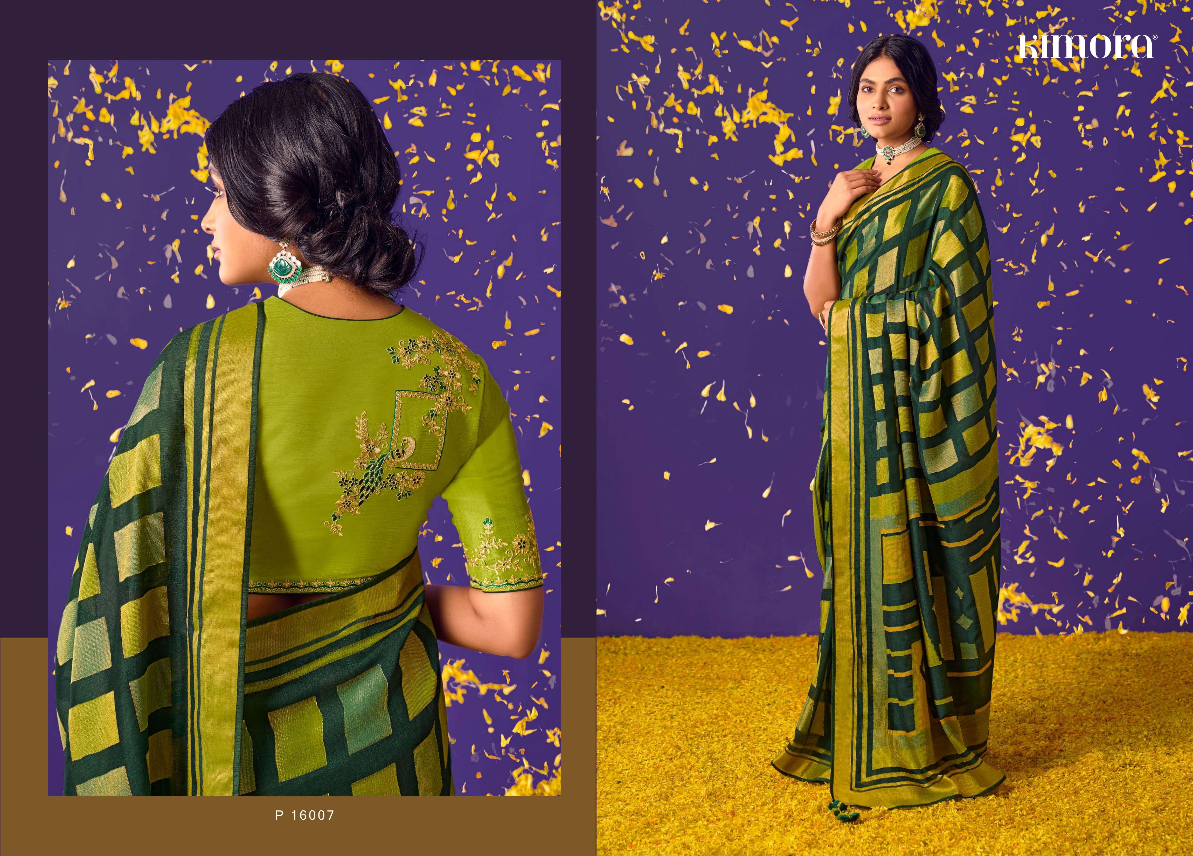 KIMORA MEERA VOL 6 16001-16011 SERIES BRASSO FANCY LATEST SAREES DESIGN