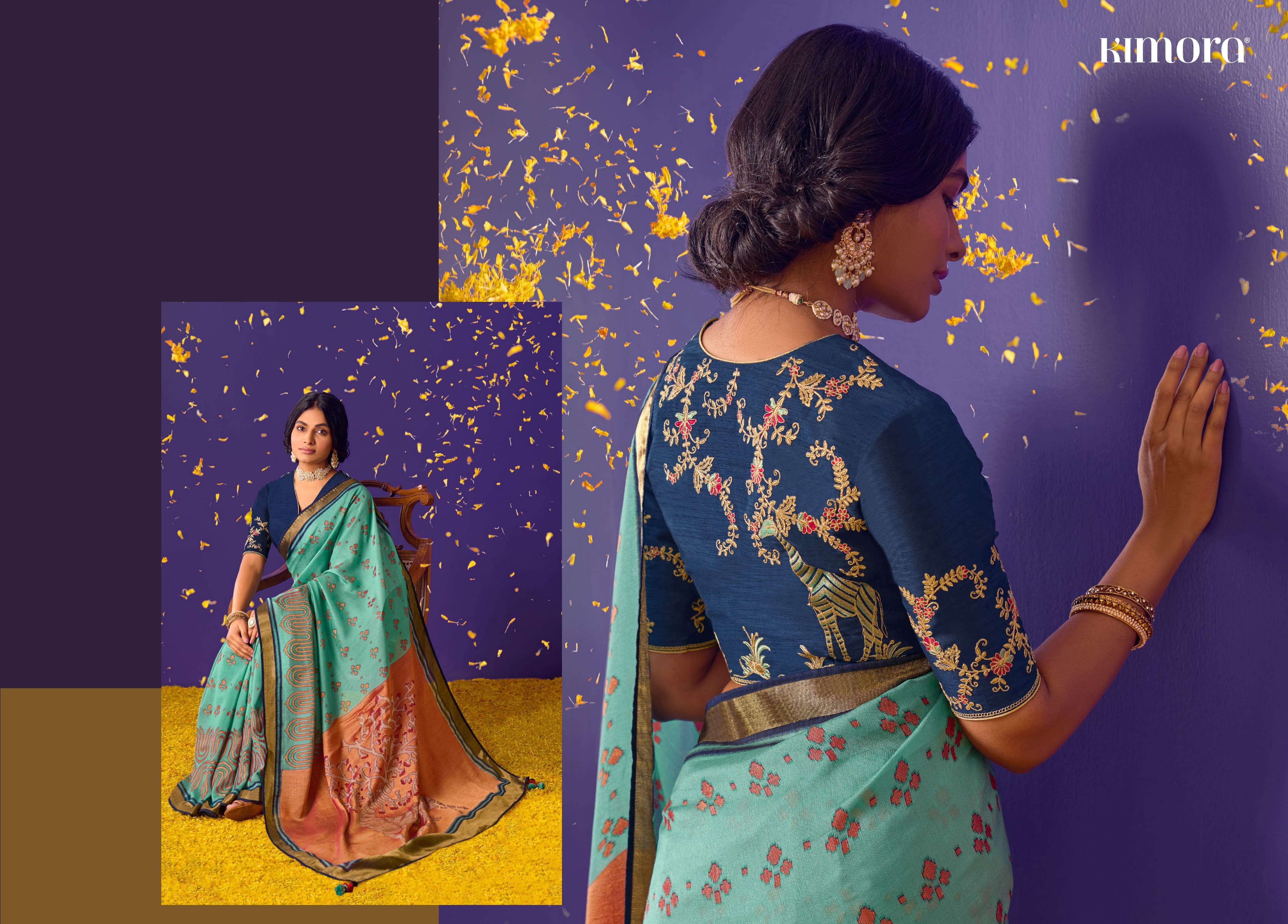 KIMORA MEERA VOL 6 16001-16011 SERIES BRASSO FANCY LATEST SAREES DESIGN