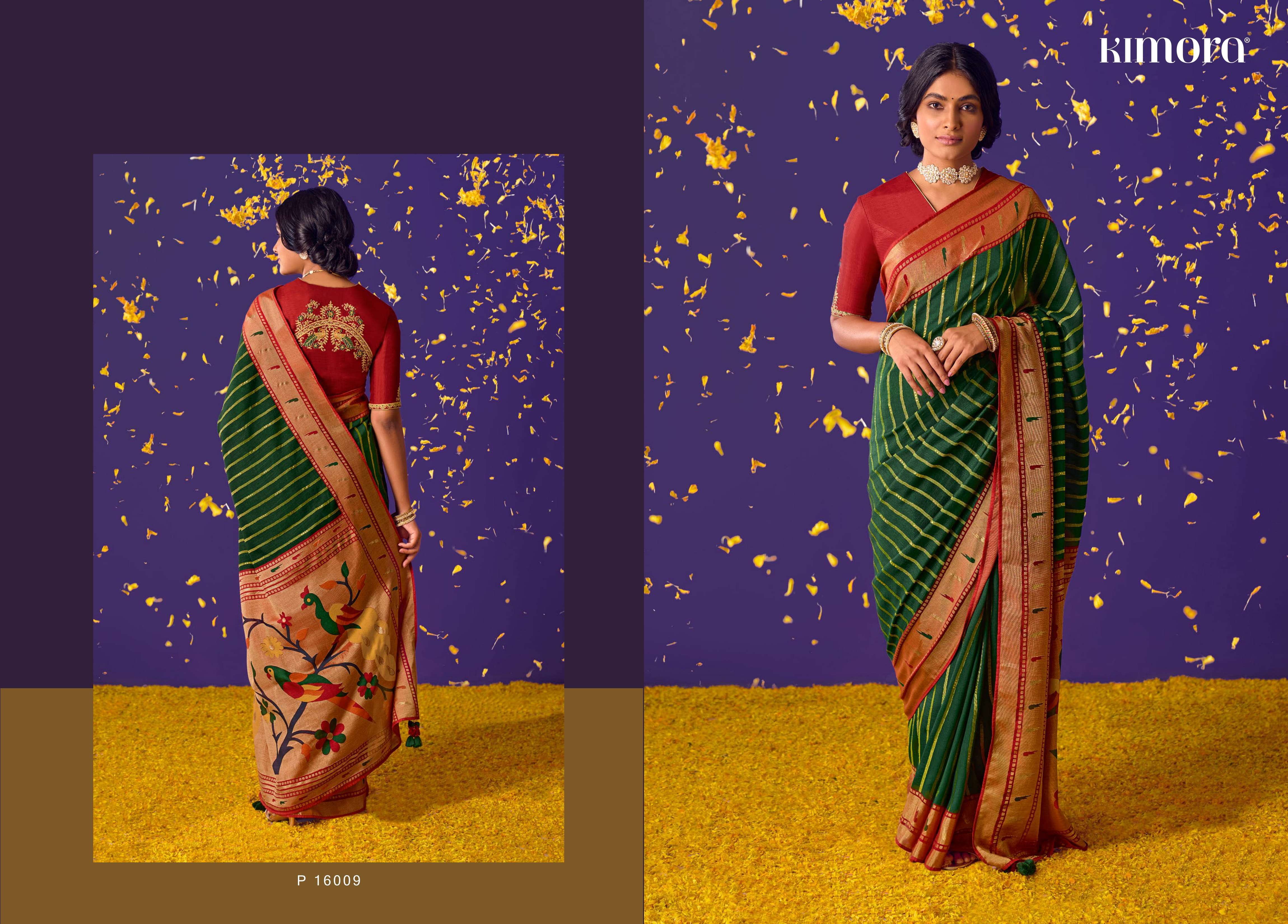 KIMORA MEERA VOL 6 16001-16011 SERIES BRASSO FANCY LATEST SAREES DESIGN