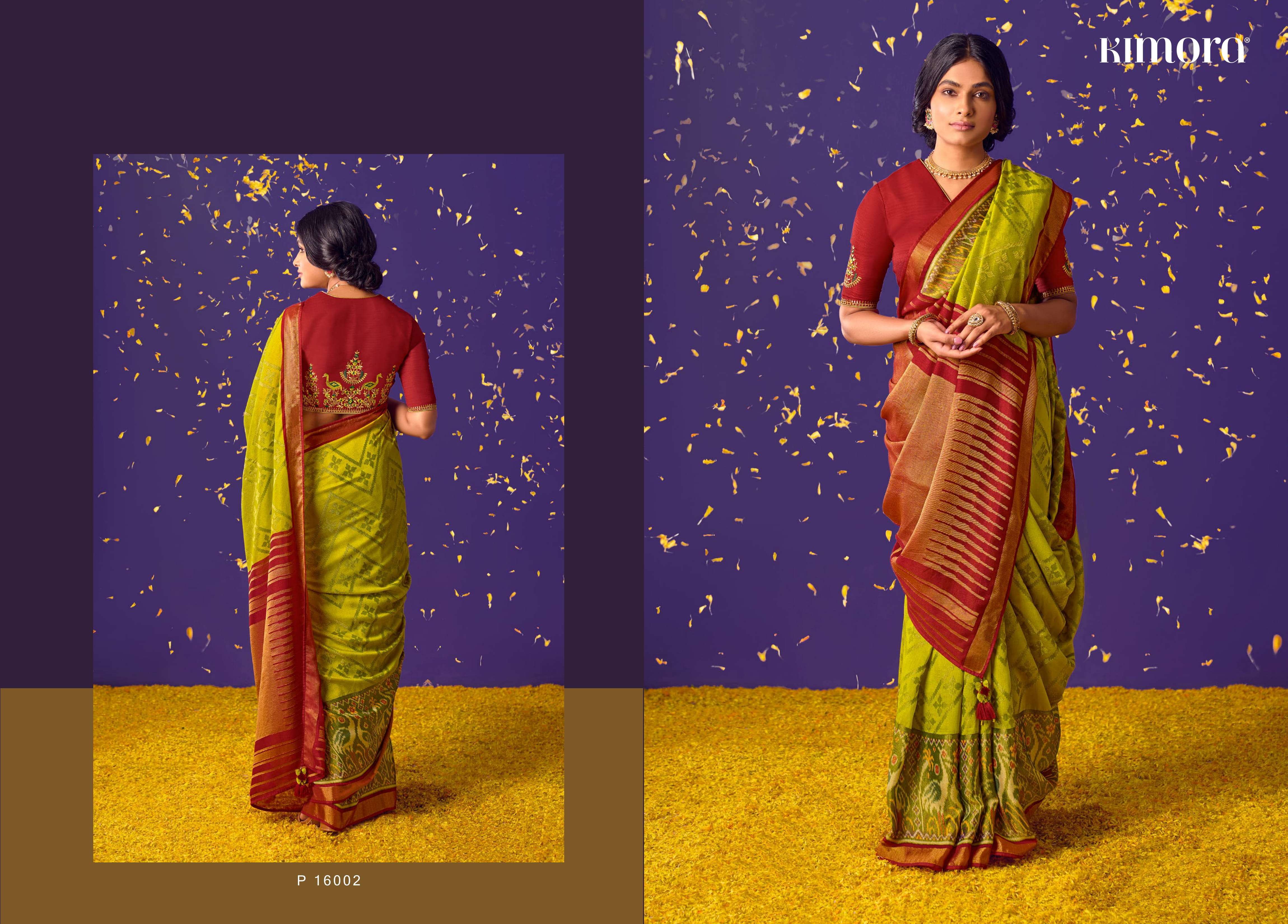 KIMORA MEERA VOL 6 16001-16011 SERIES BRASSO FANCY LATEST SAREES DESIGN