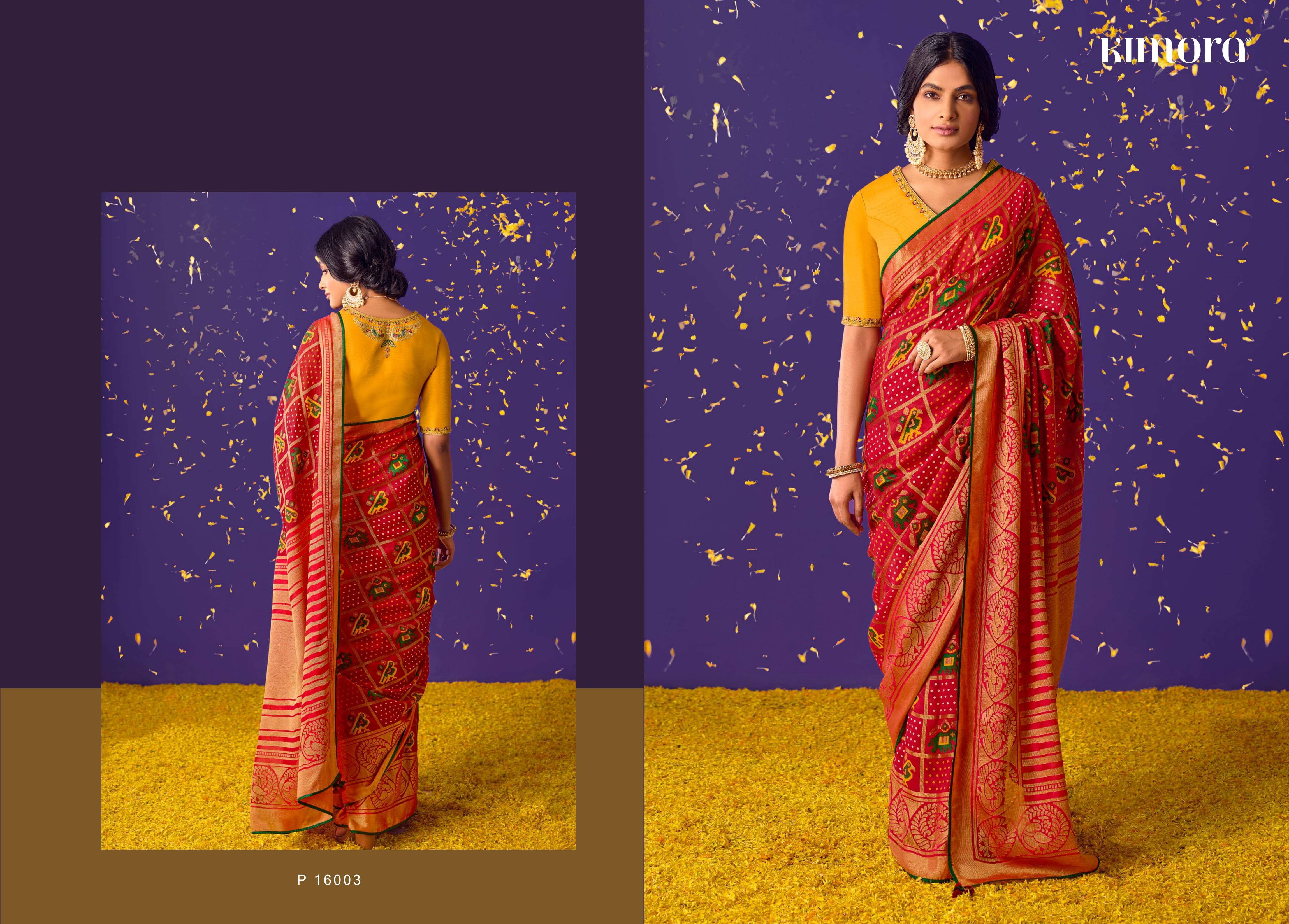 KIMORA MEERA VOL 6 16001-16011 SERIES BRASSO FANCY LATEST SAREES DESIGN