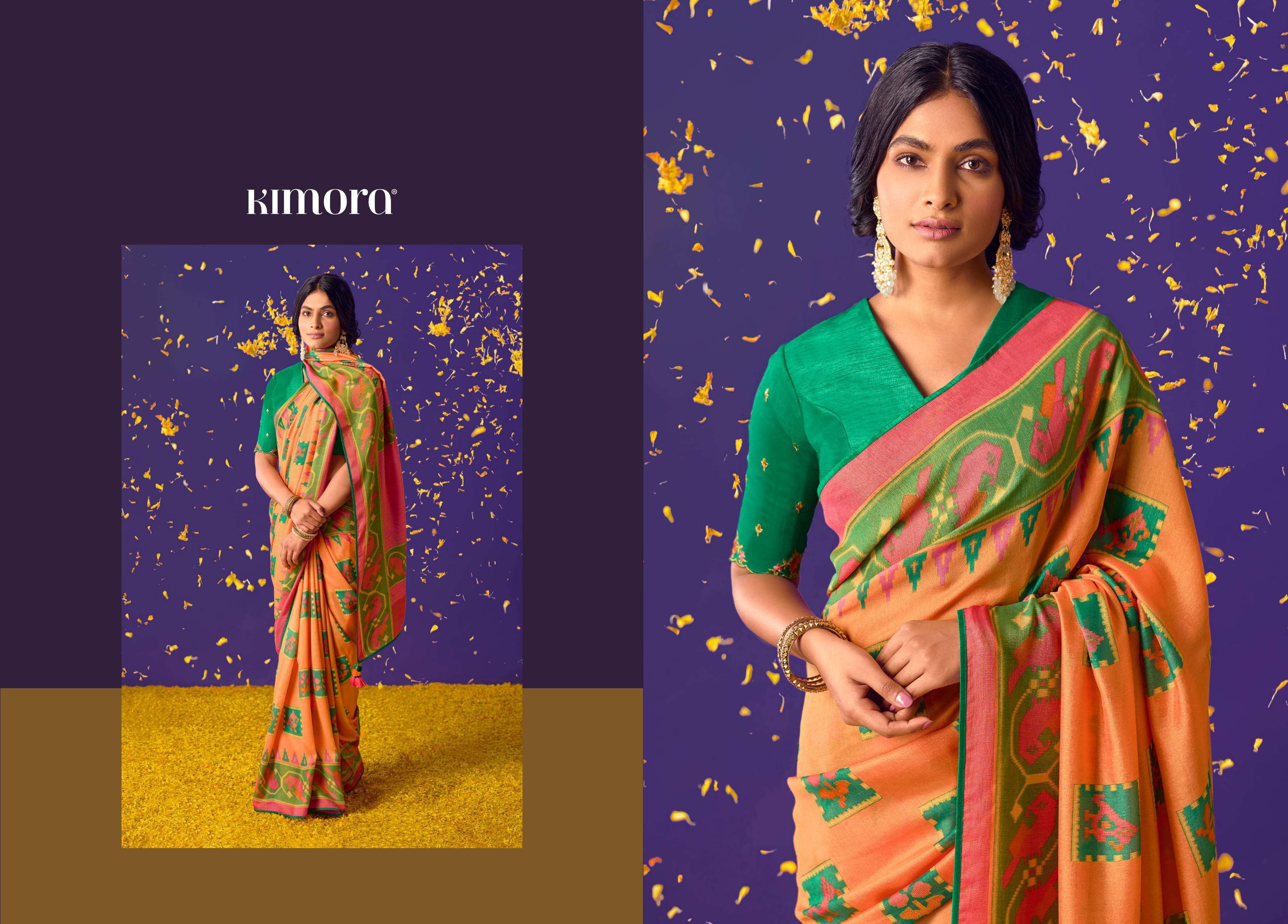 KIMORA MEERA VOL 6 16001-16011 SERIES BRASSO FANCY LATEST SAREES DESIGN
