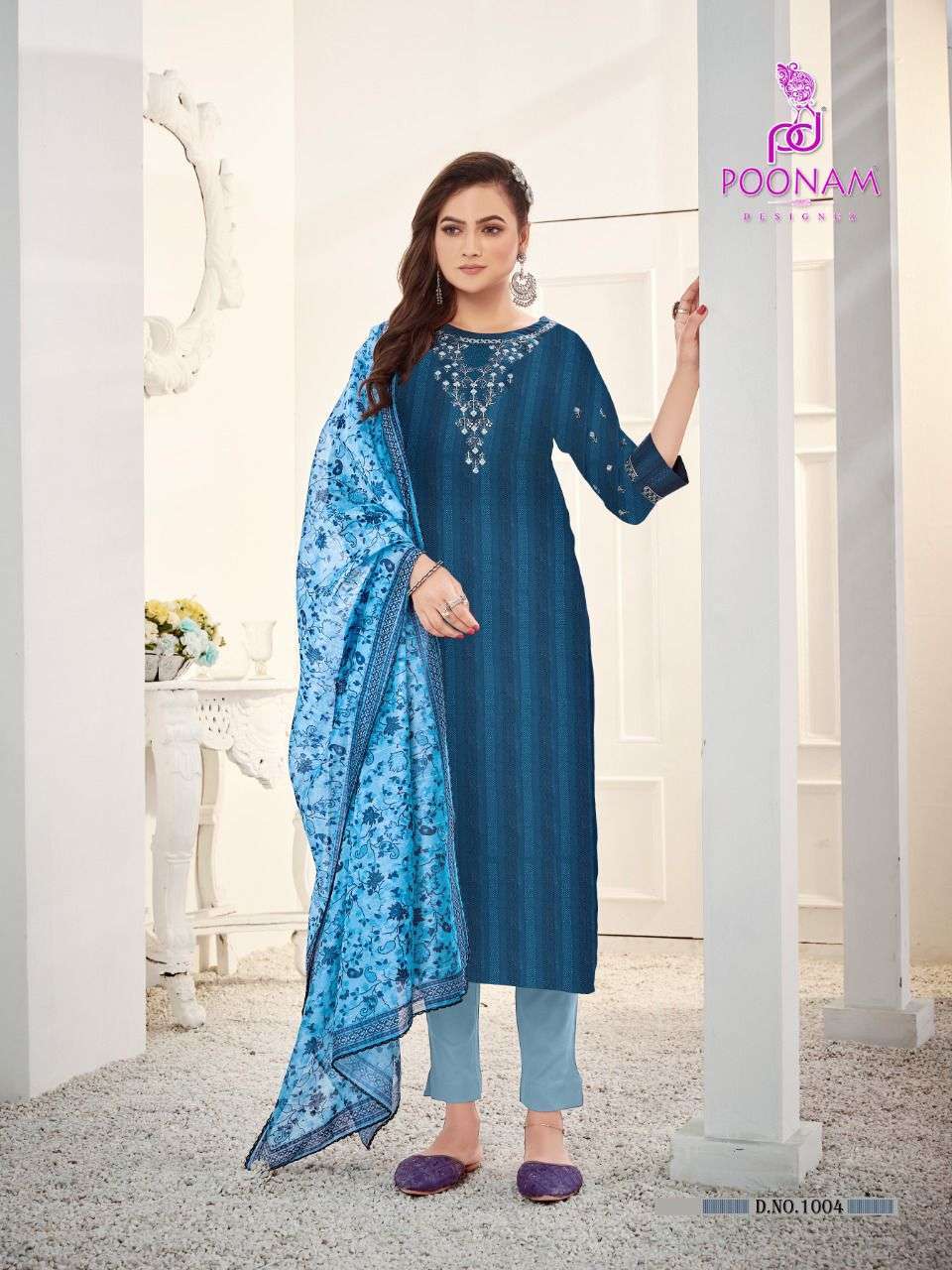  MAHARANI BY POONAM RAYON DESIGNER 3 PIECE READYMADE COLLECTION