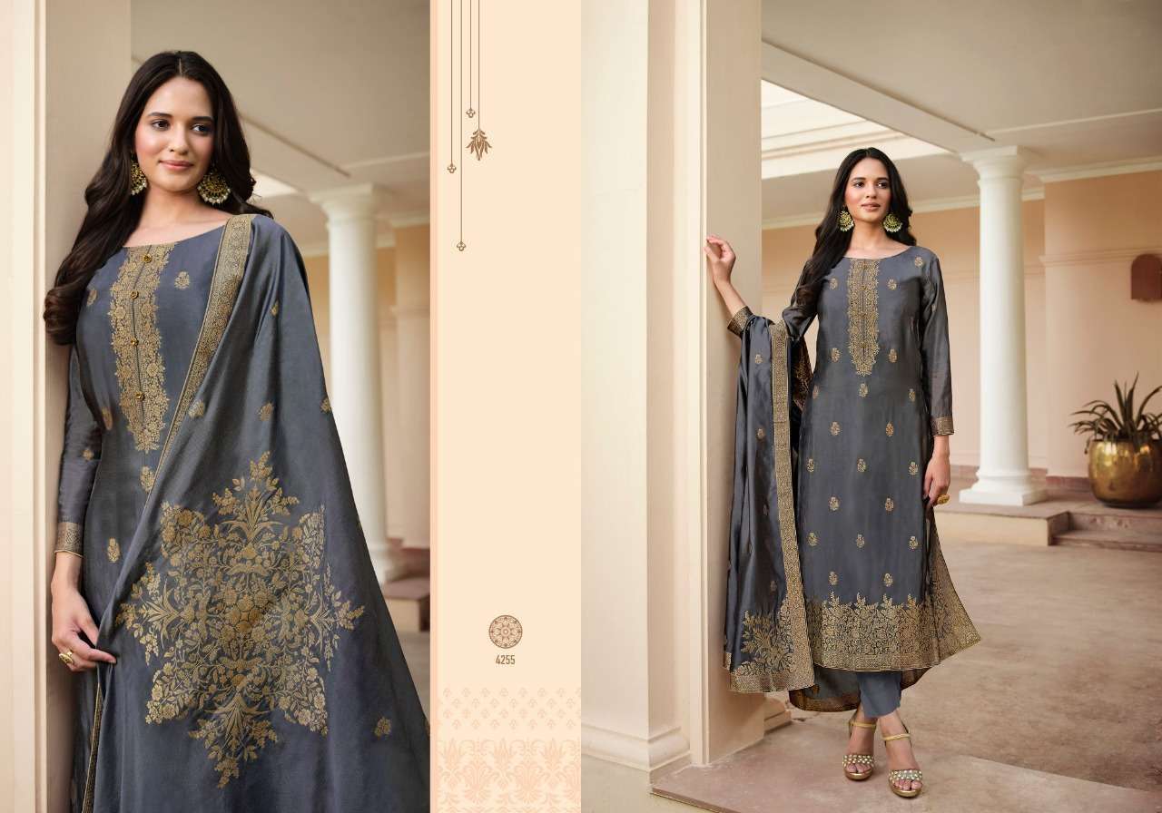  MEERA TRENDZ CHARMY SILK VOL 2 FANCY DRESS MATERIALS AT BEST RATE