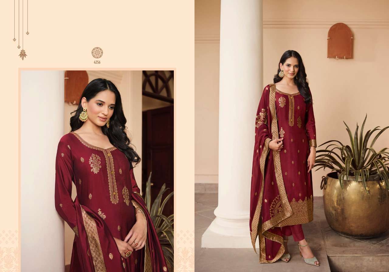  MEERA TRENDZ CHARMY SILK VOL 2 FANCY DRESS MATERIALS AT BEST RATE