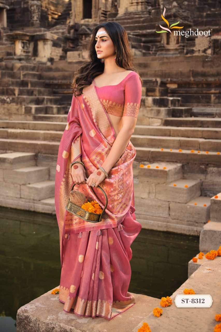 MEGHDOOT SHUDDHI SOFT TISSUE SILK SAREES WHOLESALE PRICE