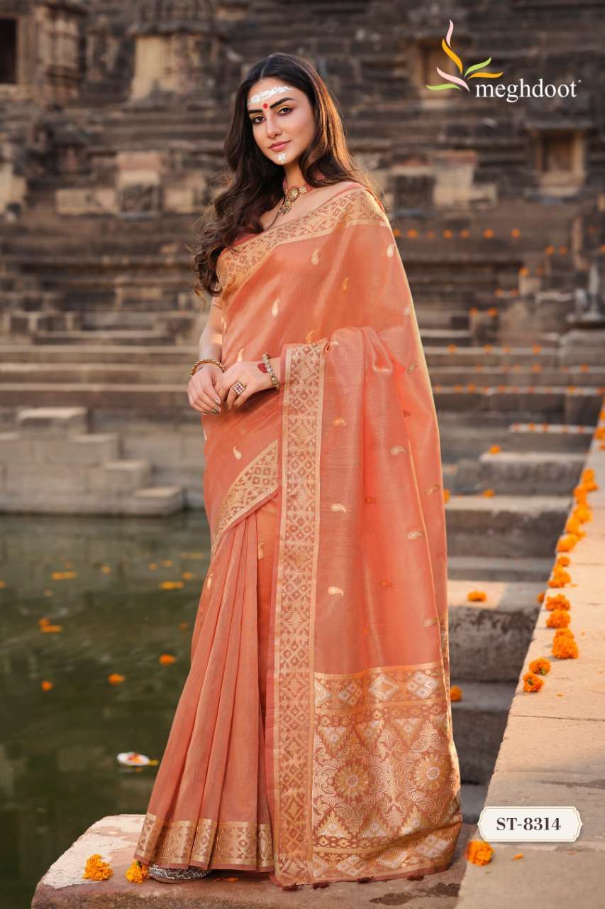 MEGHDOOT SHUDDHI SOFT TISSUE SILK SAREES WHOLESALE PRICE