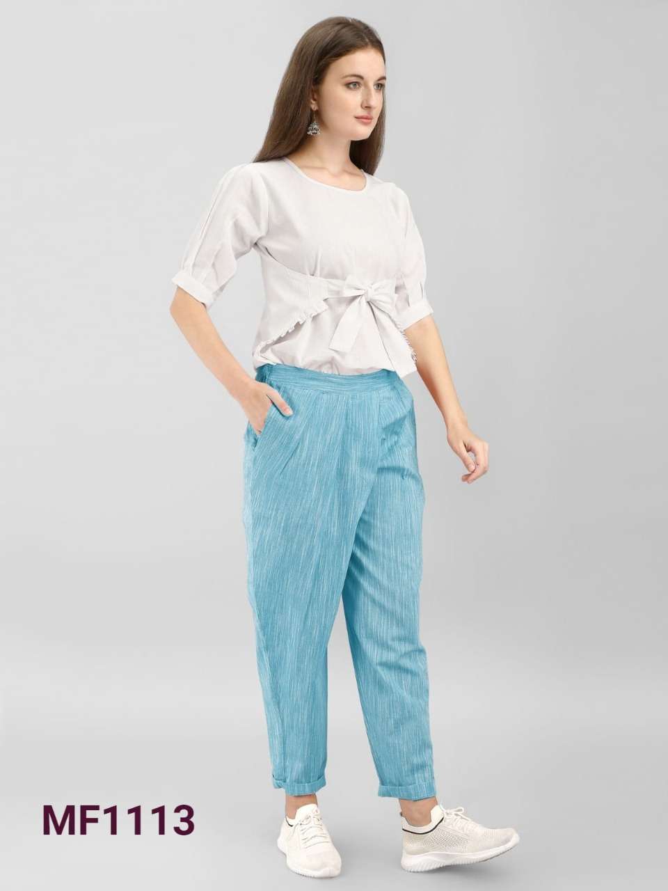 MESMORA SERIES MF1101 TO MF1115 SHORT TOP WITH KHADI PANT COLLECTION