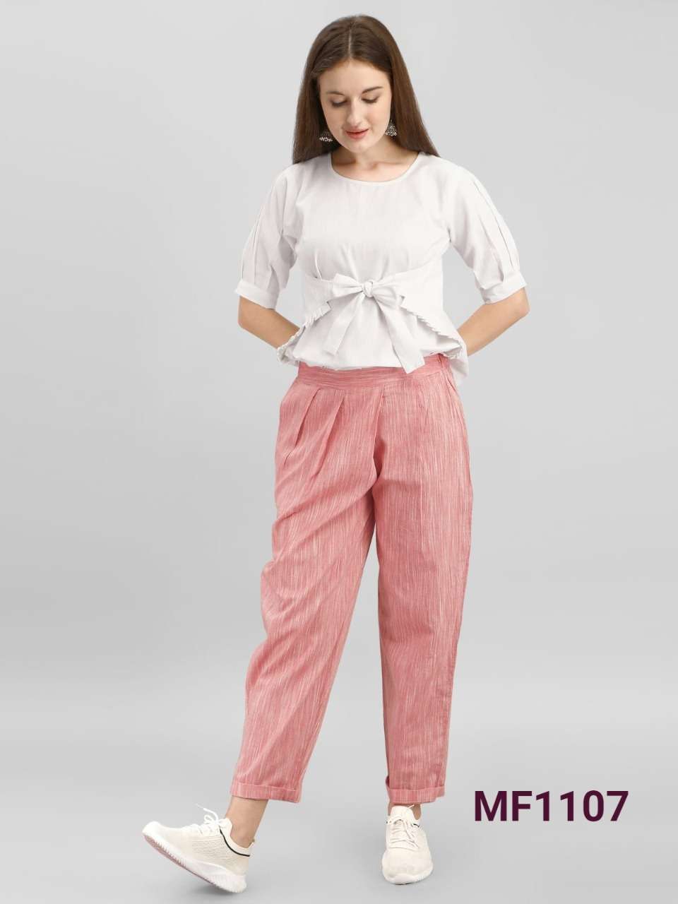 MESMORA SERIES MF1101 TO MF1115 SHORT TOP WITH KHADI PANT COLLECTION
