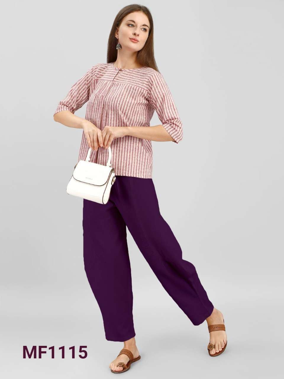MESMORA SERIES MF1101 TO MF1115 SHORT TOP WITH KHADI PANT COLLECTION
