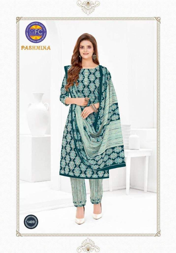 MFC PASHMINA VOL 14 COTTON PRINTED REGULAR WEAR COTTON DRESS MATERIAL