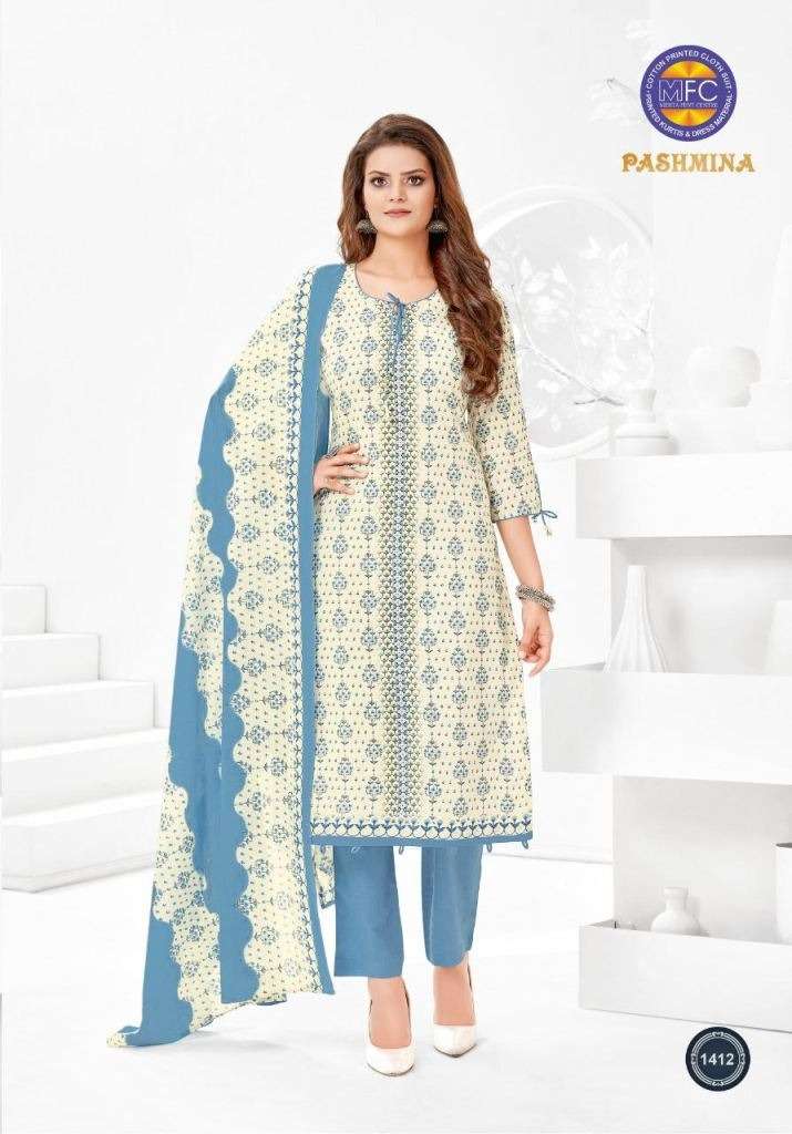 MFC PASHMINA VOL 14 COTTON PRINTED REGULAR WEAR COTTON DRESS MATERIAL