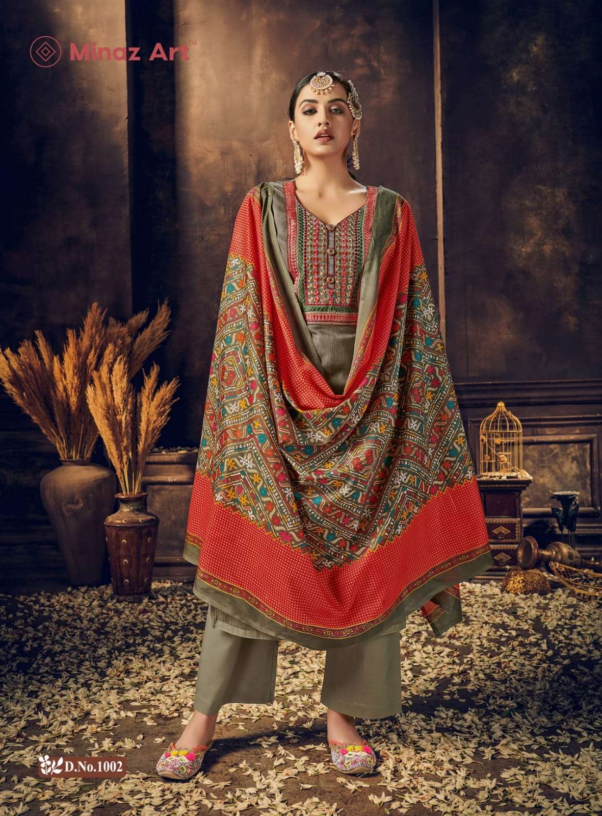 MINAZ ART  MARHABA Patch work Suits