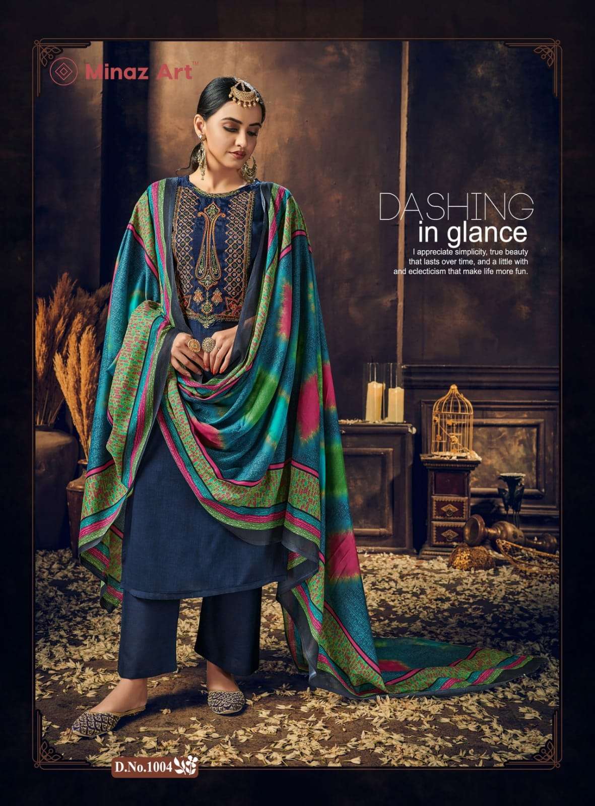 MINAZ ART  MARHABA Patch work Suits