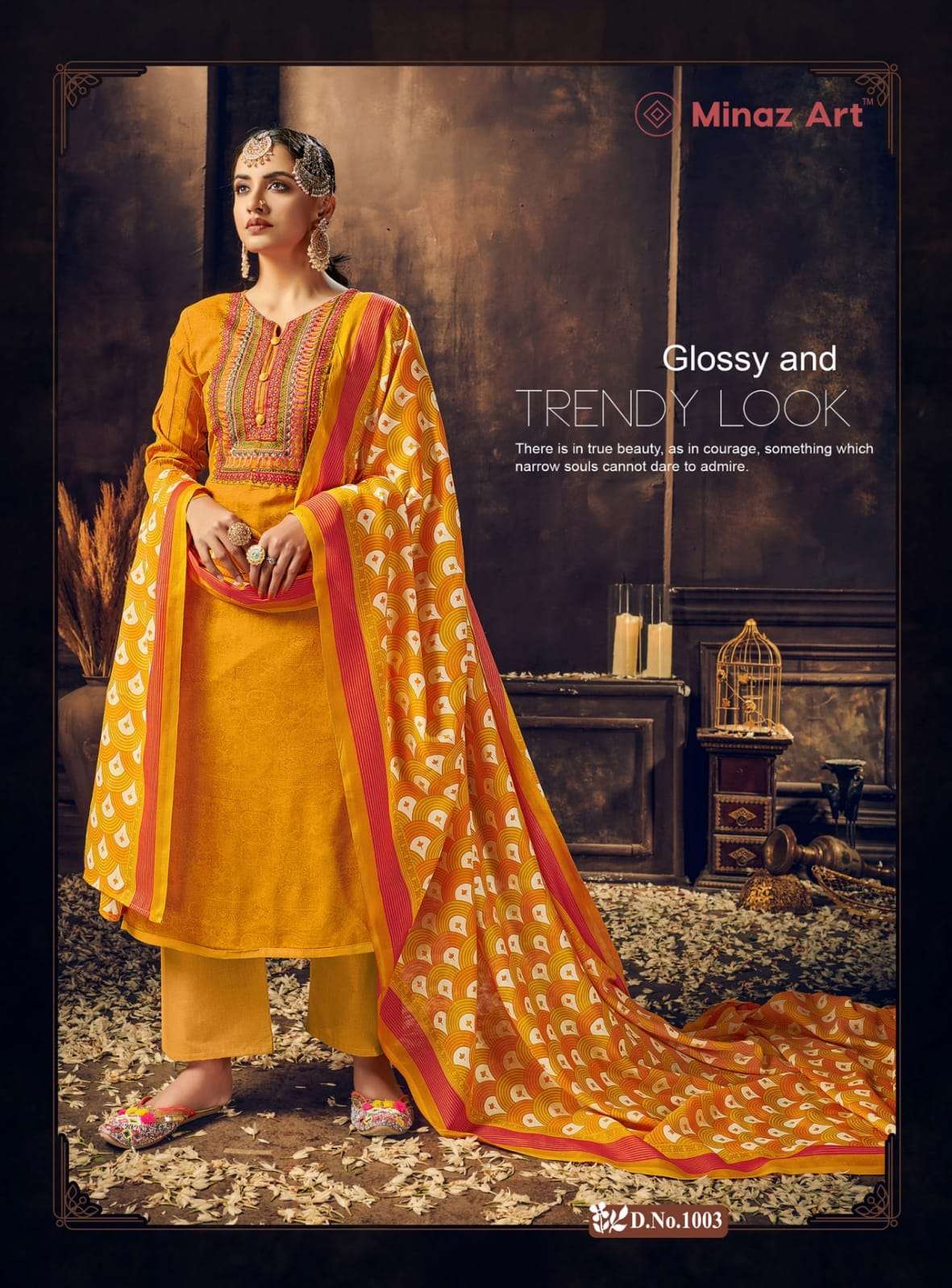 MINAZ ART  MARHABA Patch work Suits