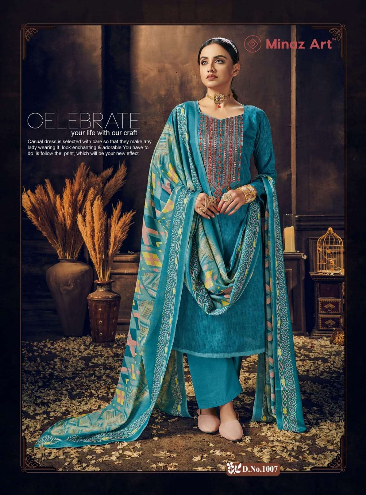 MINAZ ART  MARHABA Patch work Suits