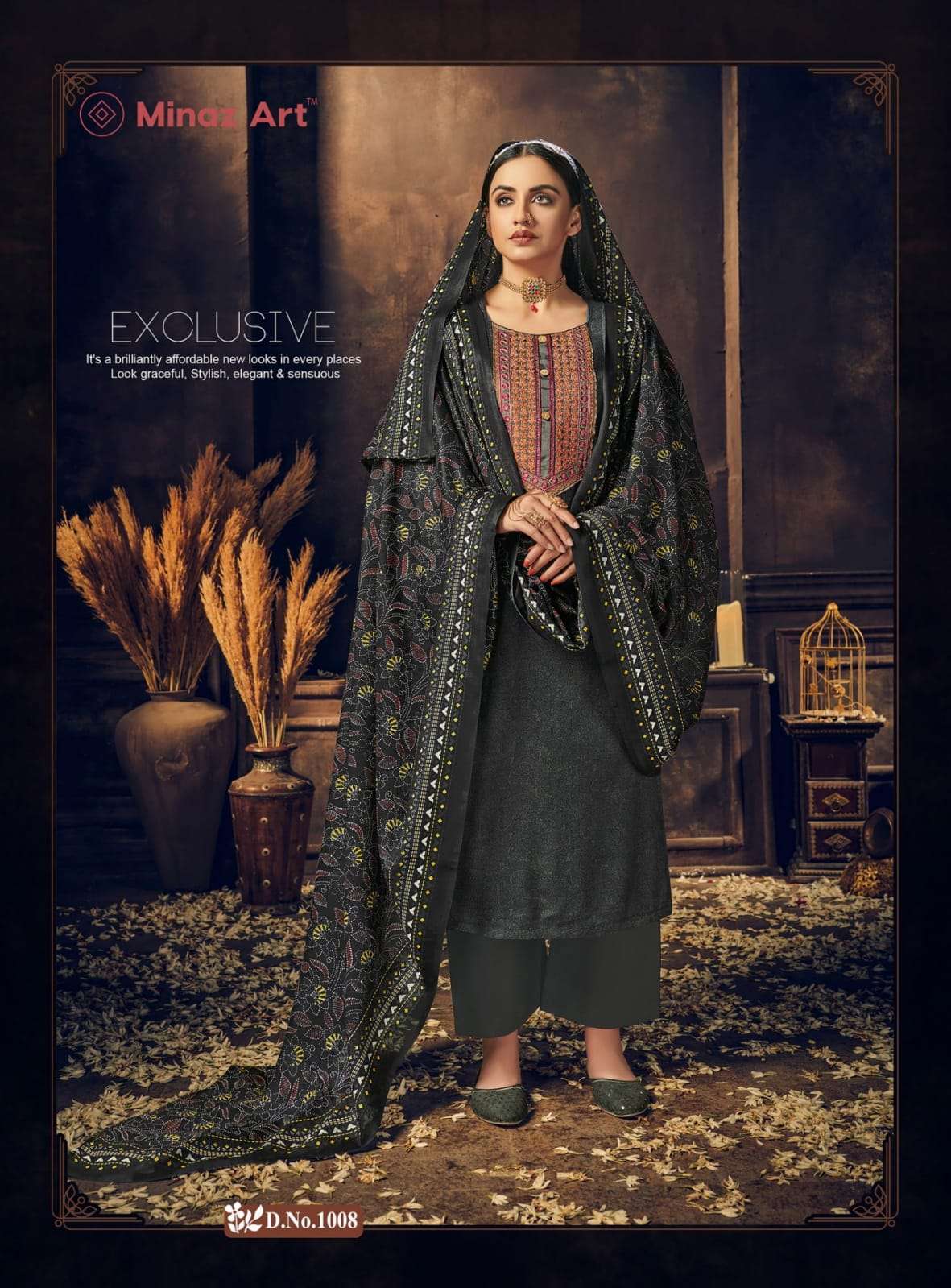 MINAZ ART  MARHABA Patch work Suits