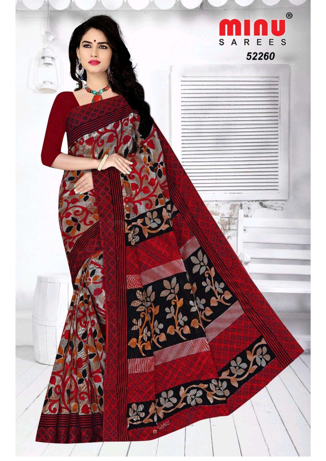 Minu BUNTY Assorted Cotton Saree-4P catalog