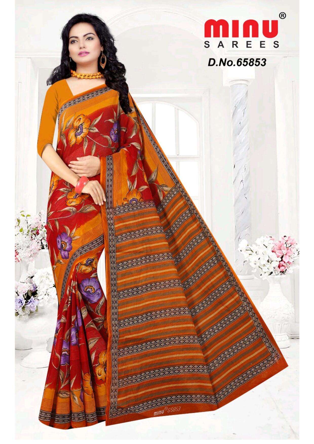 Minu BUNTY Assorted Cotton Saree-4P catalog